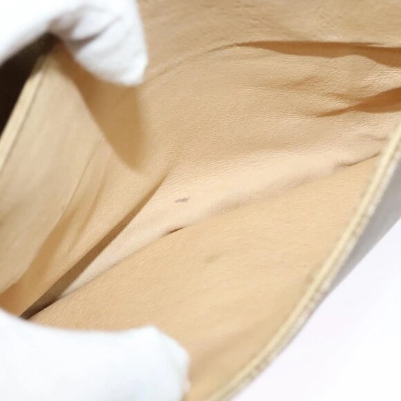 CELINE Macadam Canvas Shoulder Bag PVC Beige Gold Auth 119185 - Picture 13 of 16